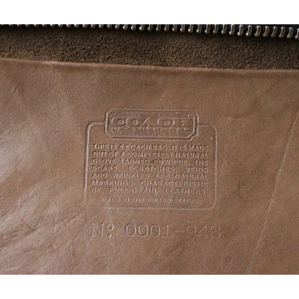 Coach Vintage - Putty Slim Satchel 9430 Handbag, 1970s/80s - 0001 Serial - Picture 8 of 14